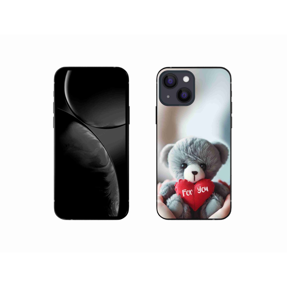 Gél borítás mmCase iPhone 13 mini 5.4 - mackó a szerelmesek számára