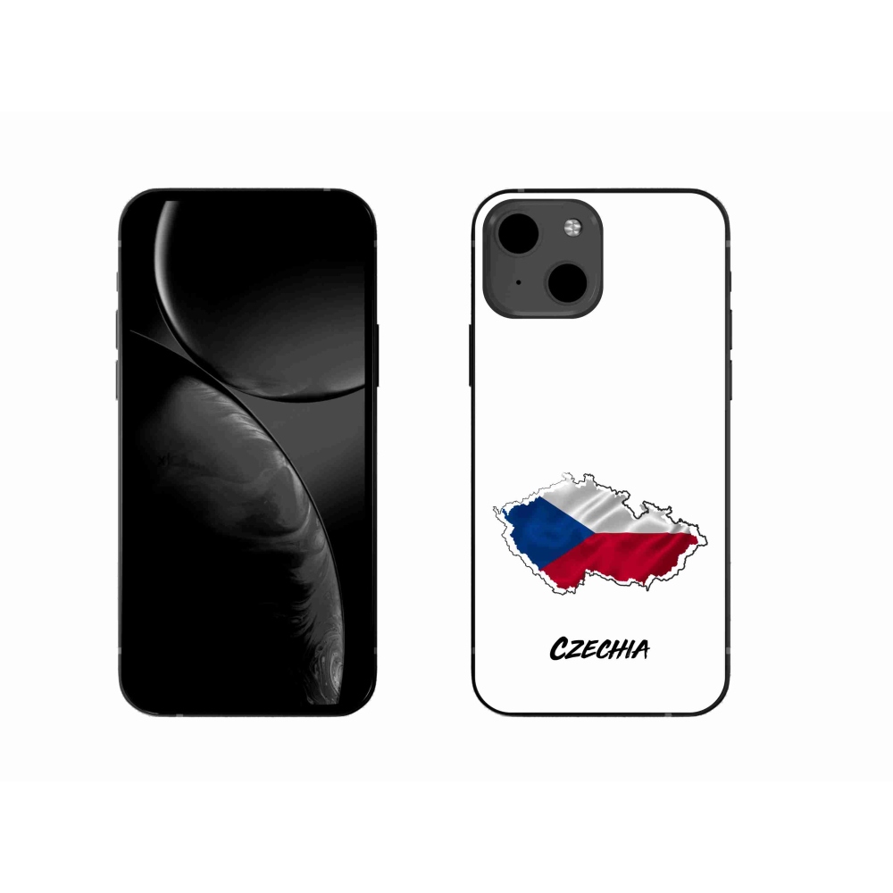 Gél borítás mmCase iPhone 13 6.1 - Csehország fehér háttérrel