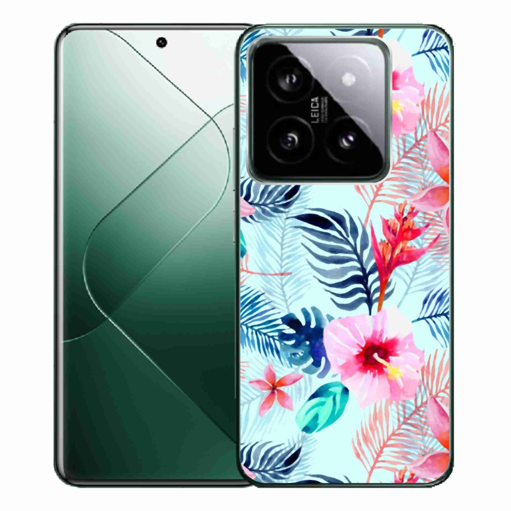 Gél borítás mmCase a Xiaomi 14 Pro számára - virágok