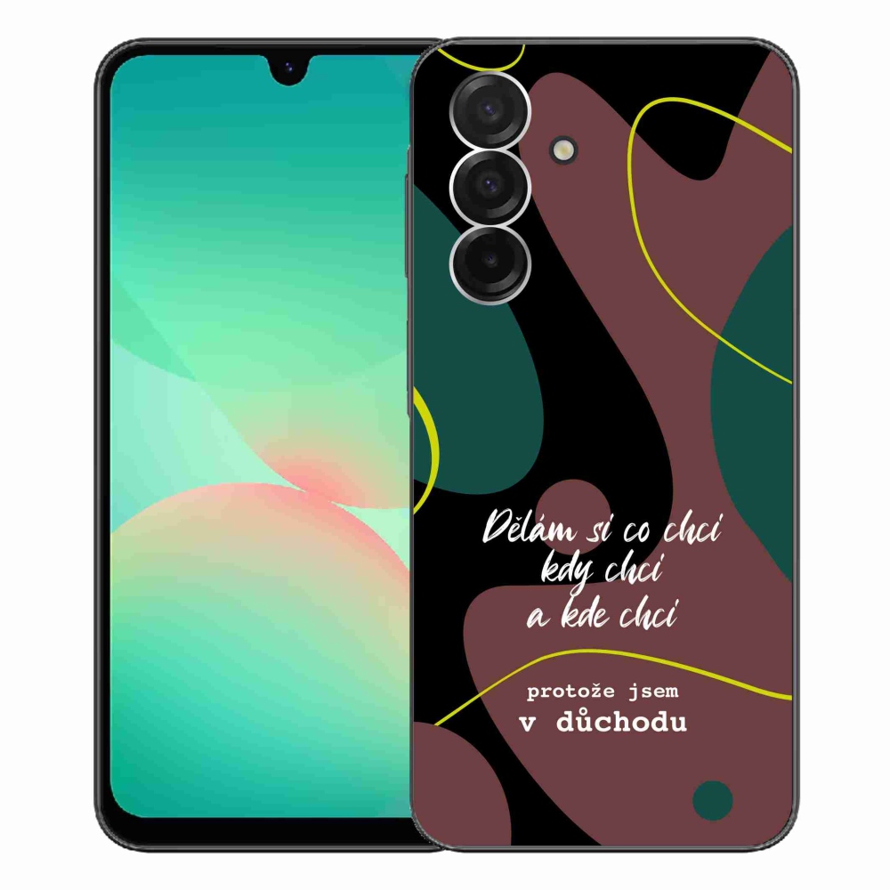 Gél borító mmCase Samsung Galaxy A26 5G - vicces szöveg 10 fekete háttér