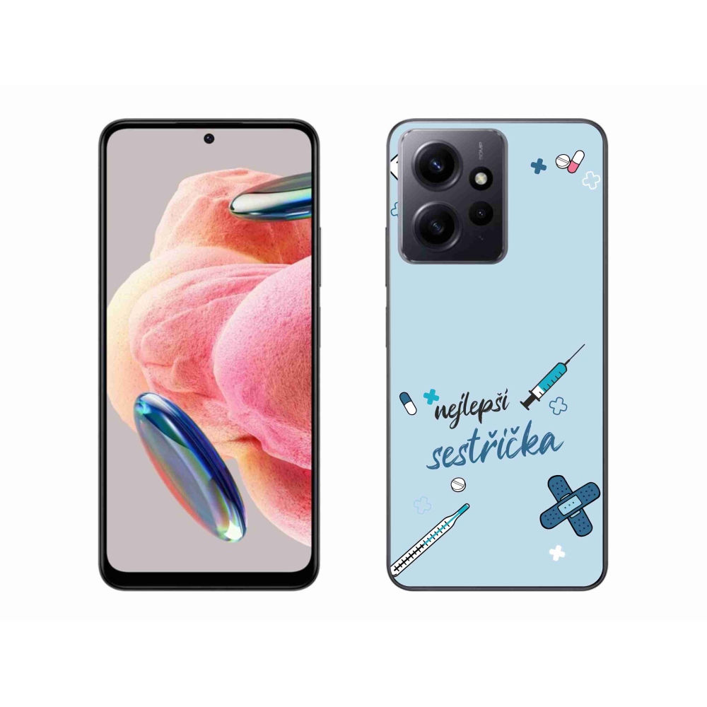 Gél borító mmCase a Xiaomi Redmi Note 12 4G - legjobb kishúg kék háttérrel