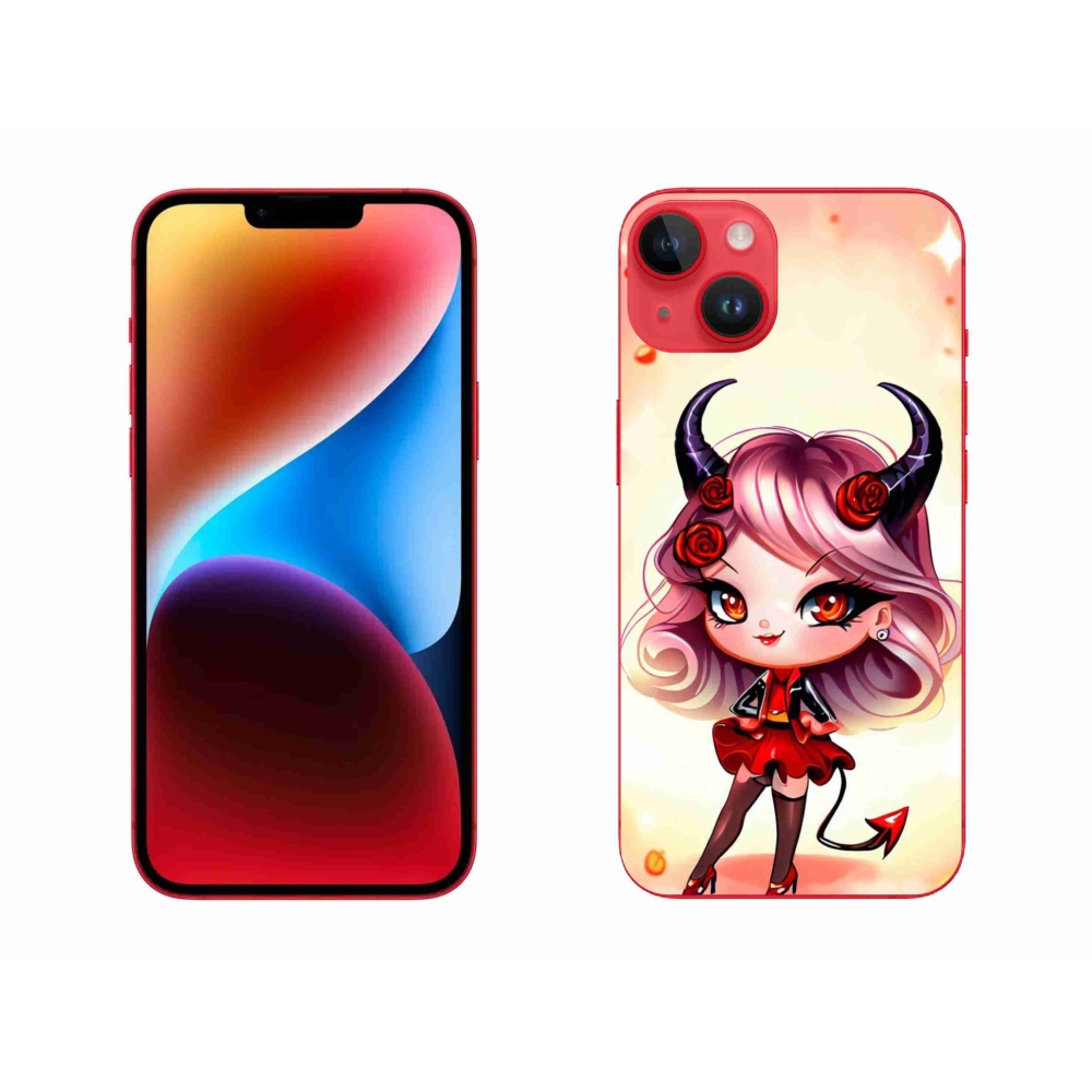 Zselés borítás mmCase iPhone 14 Plus készülékhez - rajzfilmes ördög