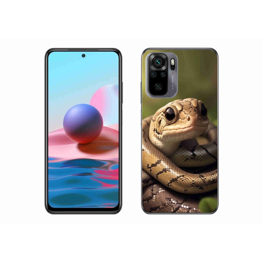 Gél borítás mmCase a Xiaomi Poco M5s számára - kígyó 1