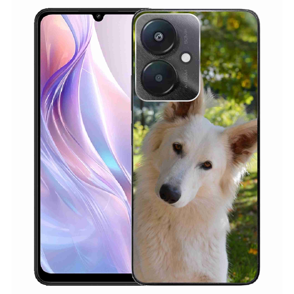 Gél borítás mmCase a Xiaomi Redmi 13C 5G - fehér svájci juhász 1