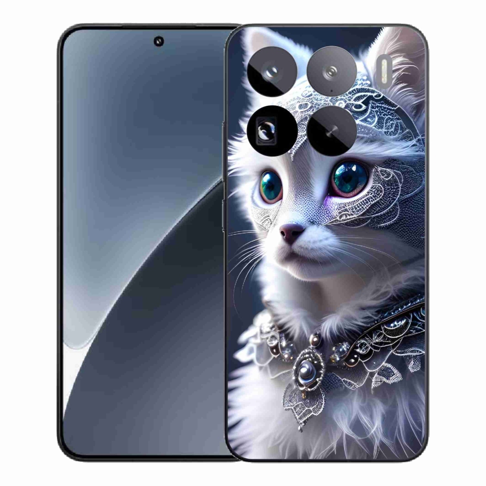Gél borítás mmCase a Xiaomi 15 Pro-hoz - fehér macska