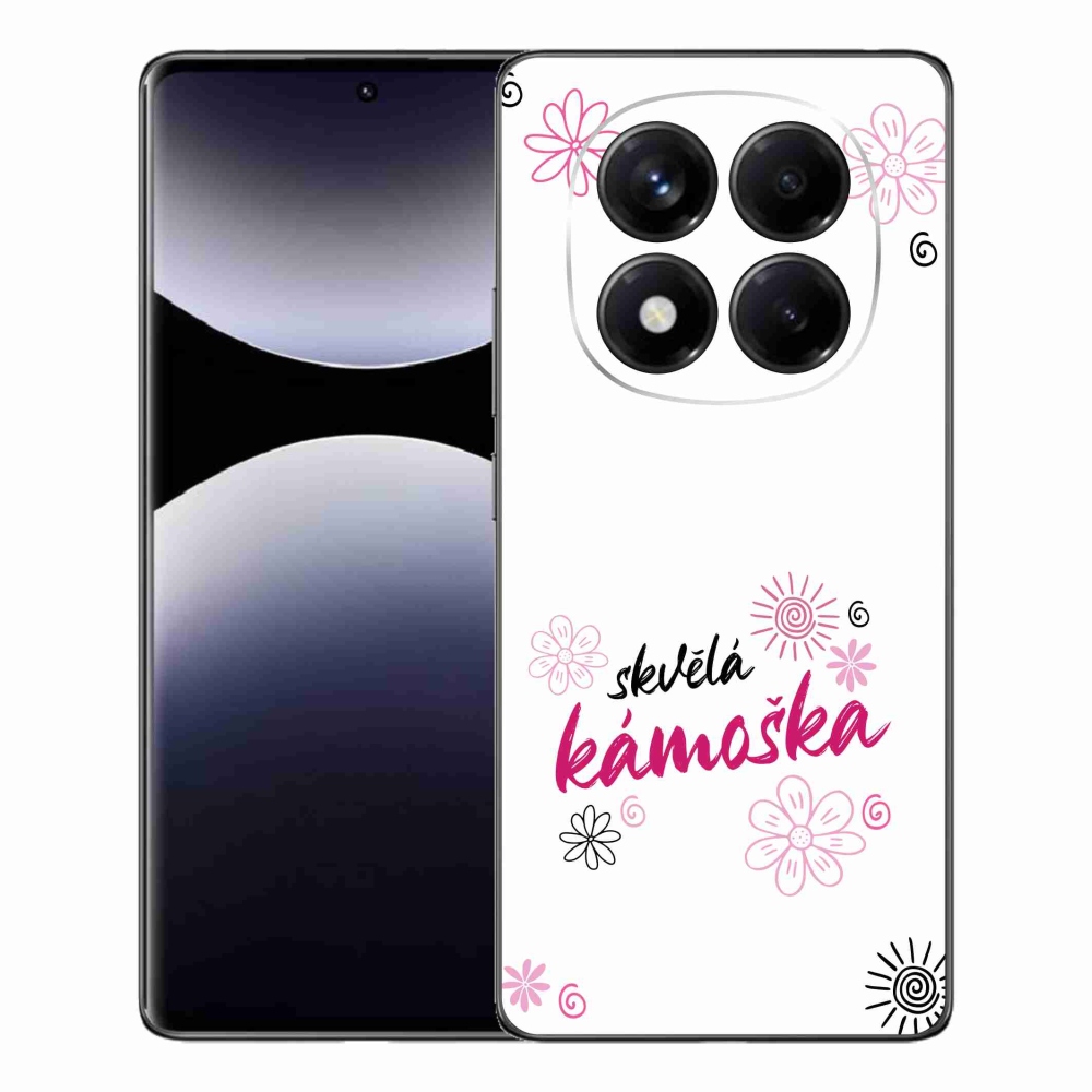 Gél borítás mmCase a Xiaomi Redmi Note 14 Pro számára - nagyszerű haver fehér háttérrel