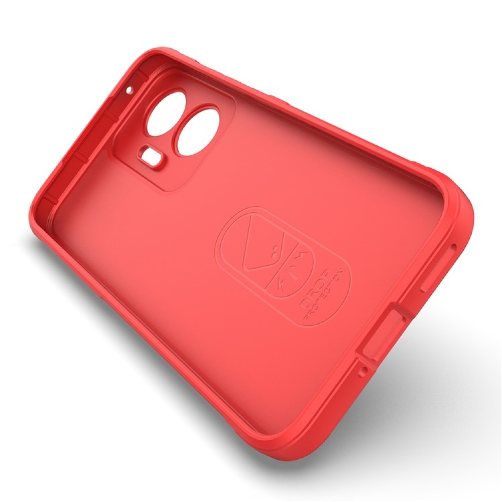 Rugg tartós zselés tok Xiaomi Poco F7 5G - piros