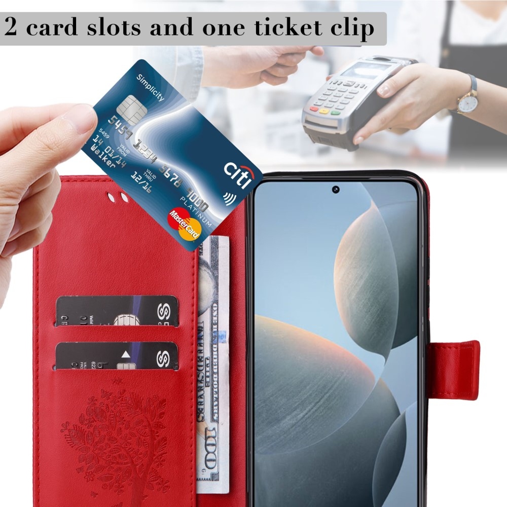 Fák könyve tok Xiaomi 14T - piros