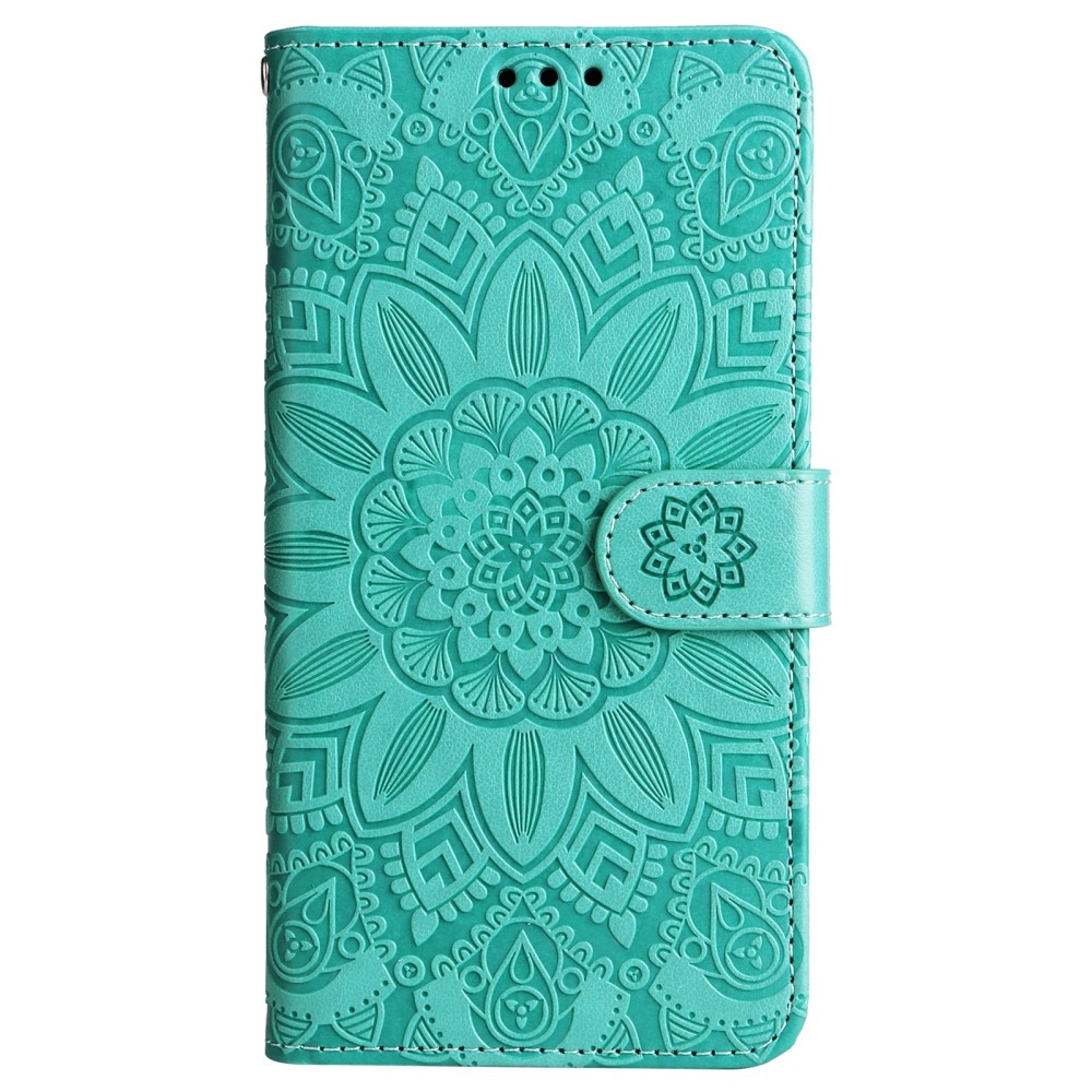 Napraforgó könyvtáska Samsung Galaxy M55 5G - teal - teal