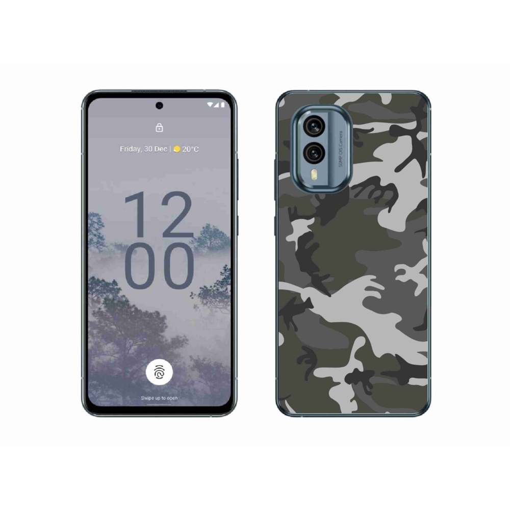 Zselés borítás mmCase a Nokia X30 5G készülékhez - álcázó minta