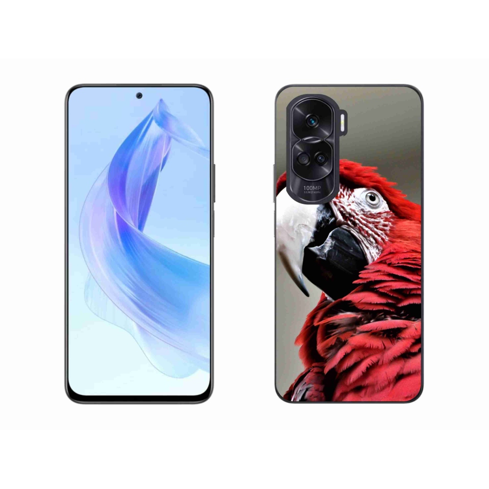 Gél tok mmCase a Honor 90 Lite-hoz - papagáj ara piros