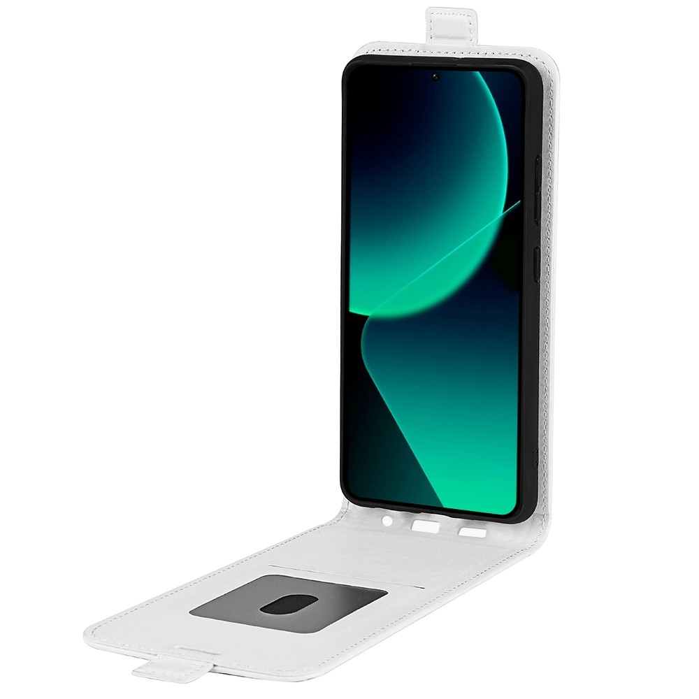 Függőleges flip tok Xiaomi 13T/13T Pro készülékhez - fehér