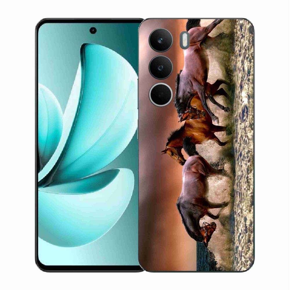 Zselés borítás mmCase a Realme C71 készülékhez - lovak 1