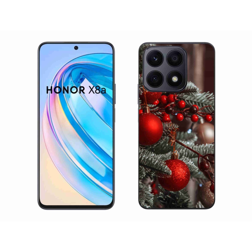 Gél borítás mmCase a Honor X8a számára - karácsonyi dekorációk 2