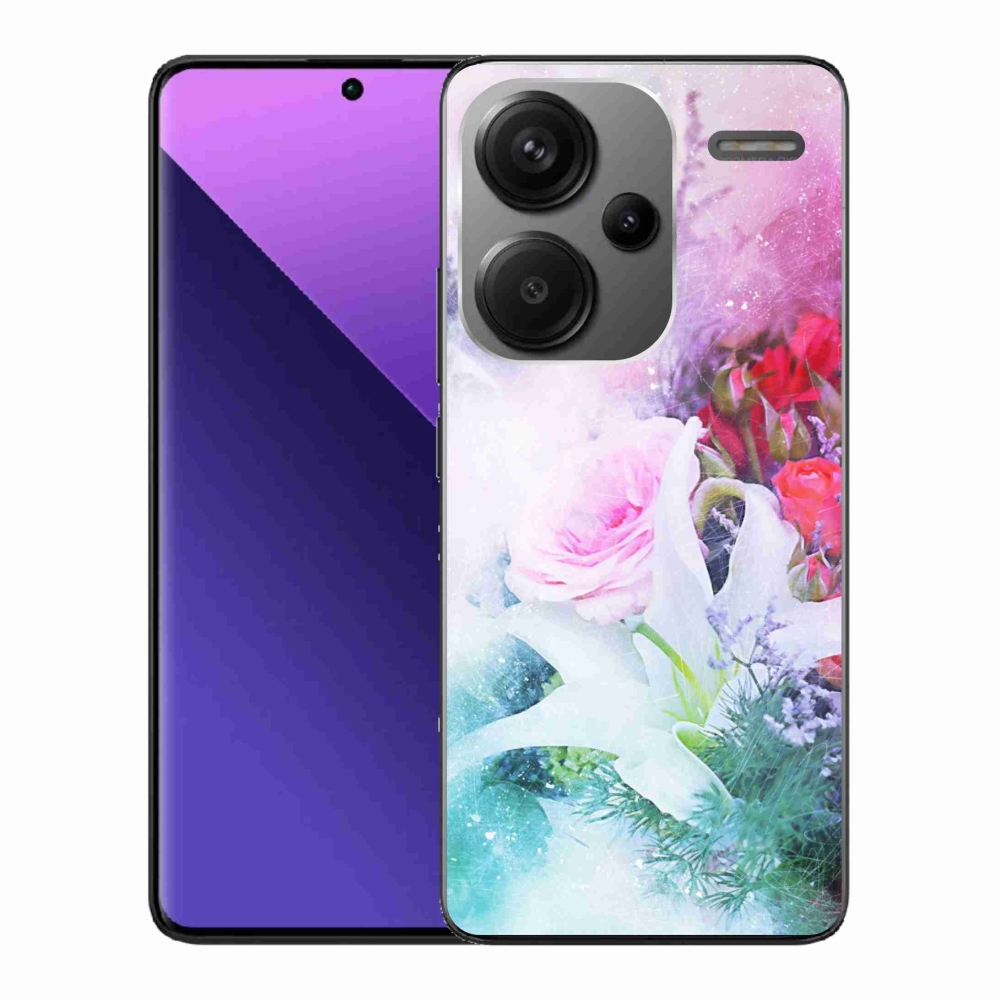 Gél borító mmCase a Xiaomi Redmi Note 13 Pro+ 5G - virágok 4