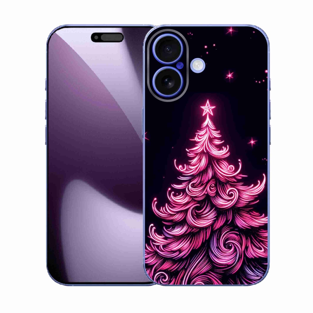 Gél borítás mmCase iPhone 17 készülékhez - neon karácsonyfa 2