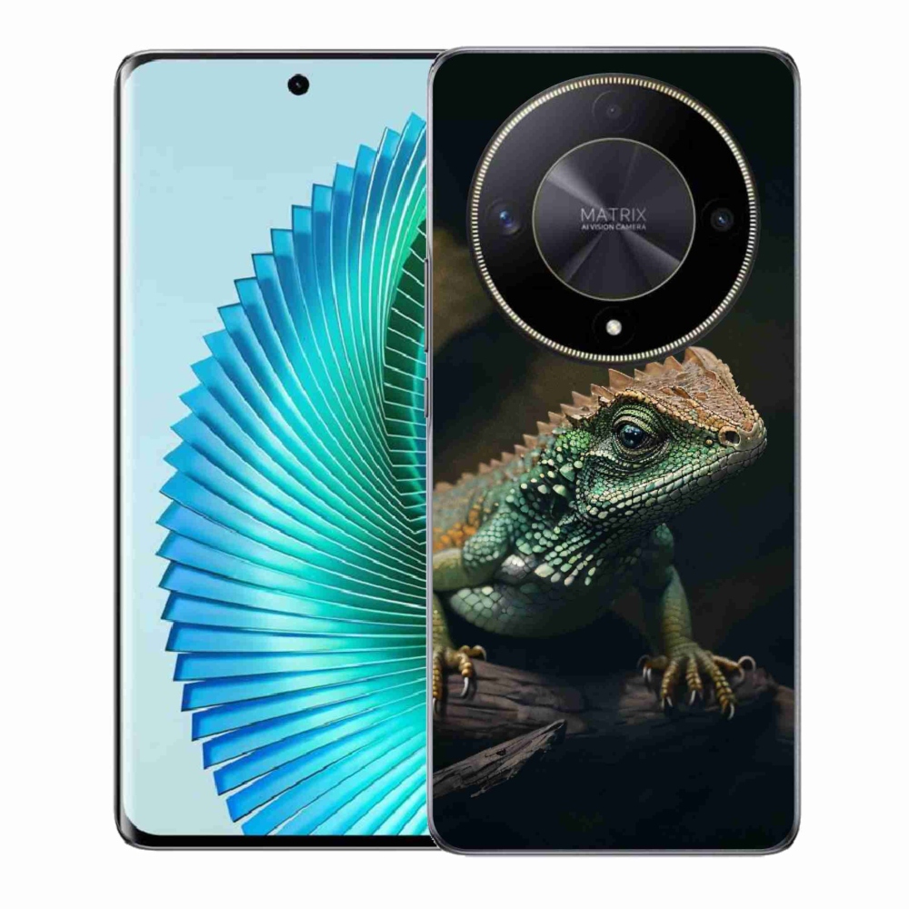 Zselés borítás mmCase a Honor Magic 6 Lite 5G számára - gyík