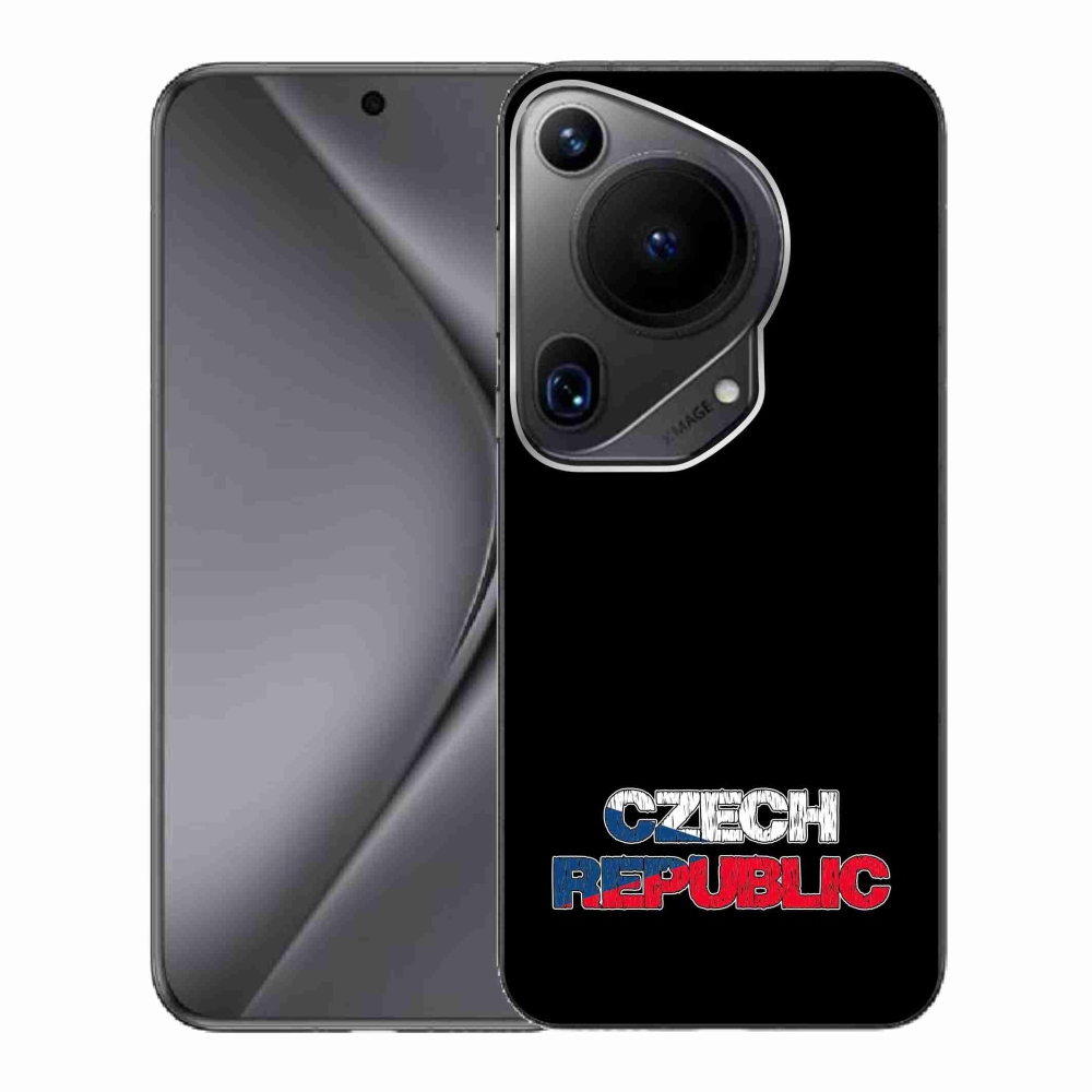 Gél borító mmCase a Huawei Pura 70 Ultra - Csehország fekete háttérrel