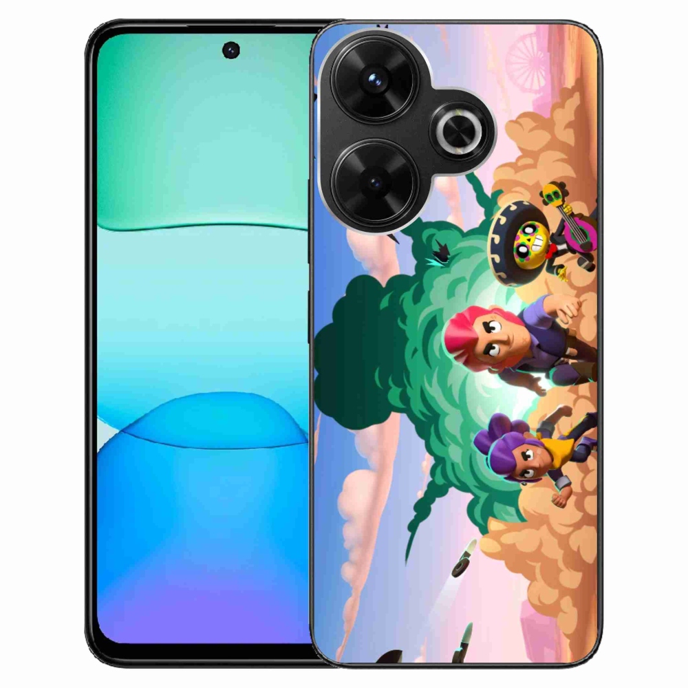 Gél borítás mmCase a Xiaomi Redmi 13 4G/Poco M6 4G - brawl stars számára