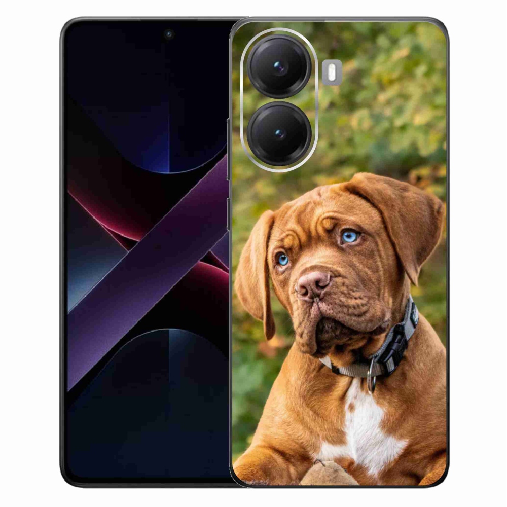 Gél borítás mmCase a Xiaomi Poco X7 Pro 5G számára - kölyökkutyakék
