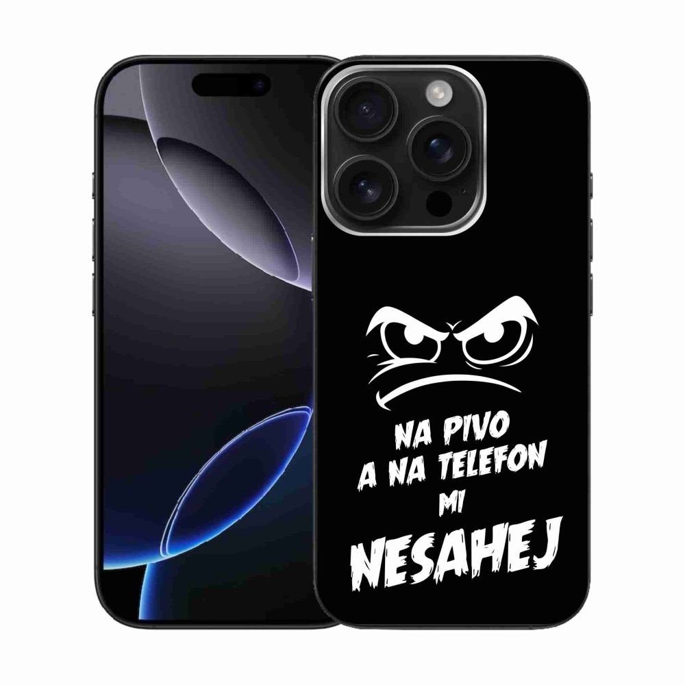 Gél borítás mmCase iPhone 16 Pro készülékhez - sör motívum 2 fekete háttér