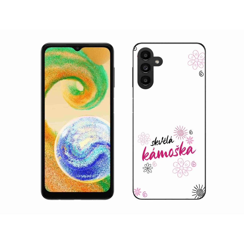 Gél borító mmCase Samsung Galaxy A04s (164.7x76.7x9.1mm) - nagyszerű barát fehér háttérrel