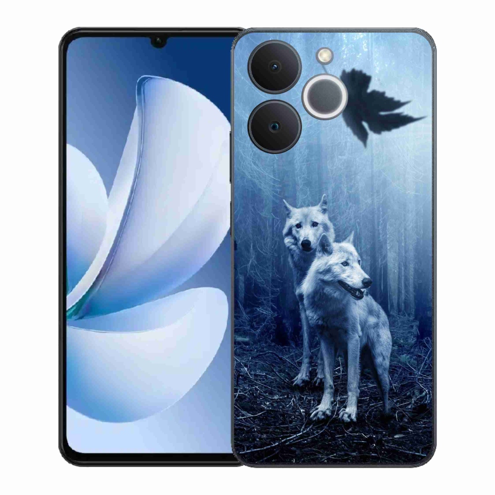Gél borítás mmCase a Realme Note 70T-hez - farkasok az erdőben