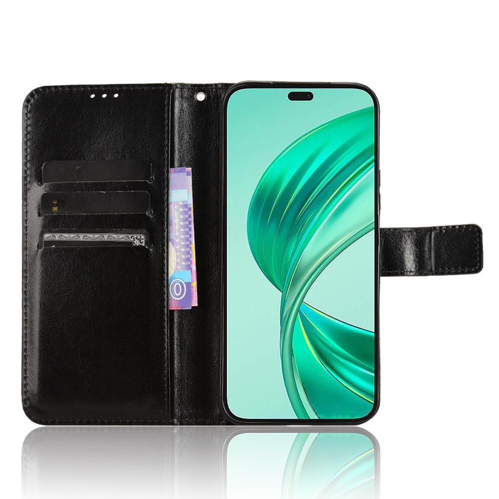 Őrült könyv tok a Honor X8c-hez - fekete