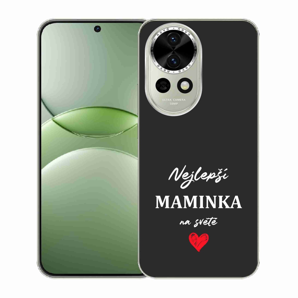 Gél borító mmCase a Huawei Nova 13 5G - legjobb anya 1 fekete háttérrel