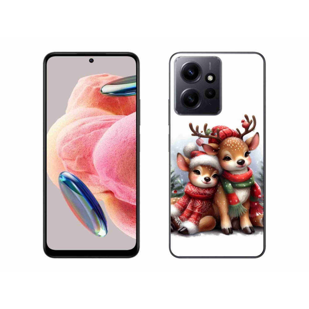 Gél borítás mmCase a Xiaomi Redmi Note 12 4G-hez - karácsonyi rénszarvas