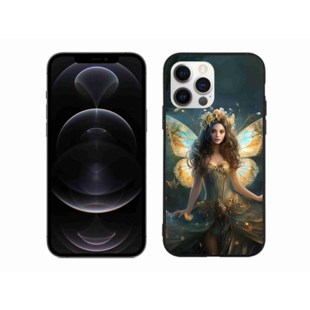 Zselés borítás mmCase iPhone 12 Pro Max készülékhez - pillangó nő