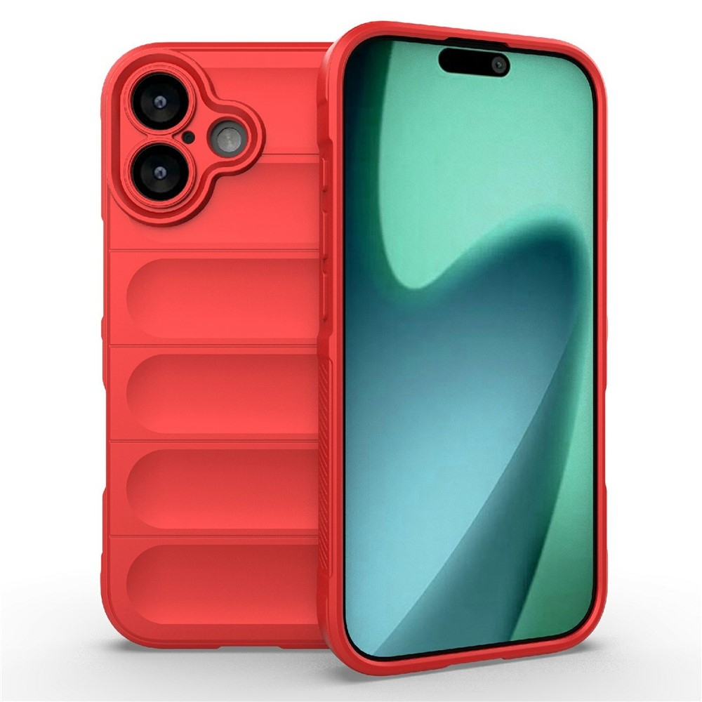 Rugg tartós zselés tok iPhone 17 készülékhez - piros