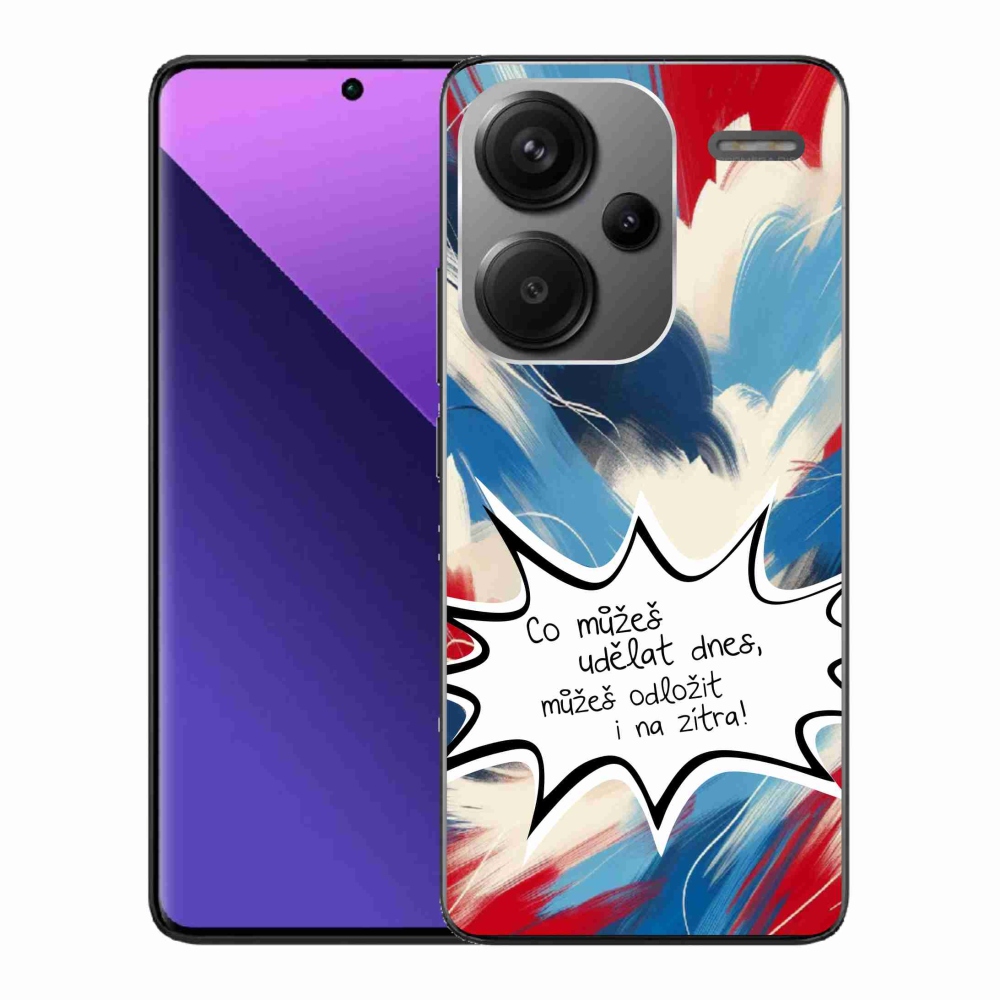 Gél borító mmCase a Xiaomi Redmi Note 13 Pro+ 5G számára - vicces szöveg 9 fehér háttérrel