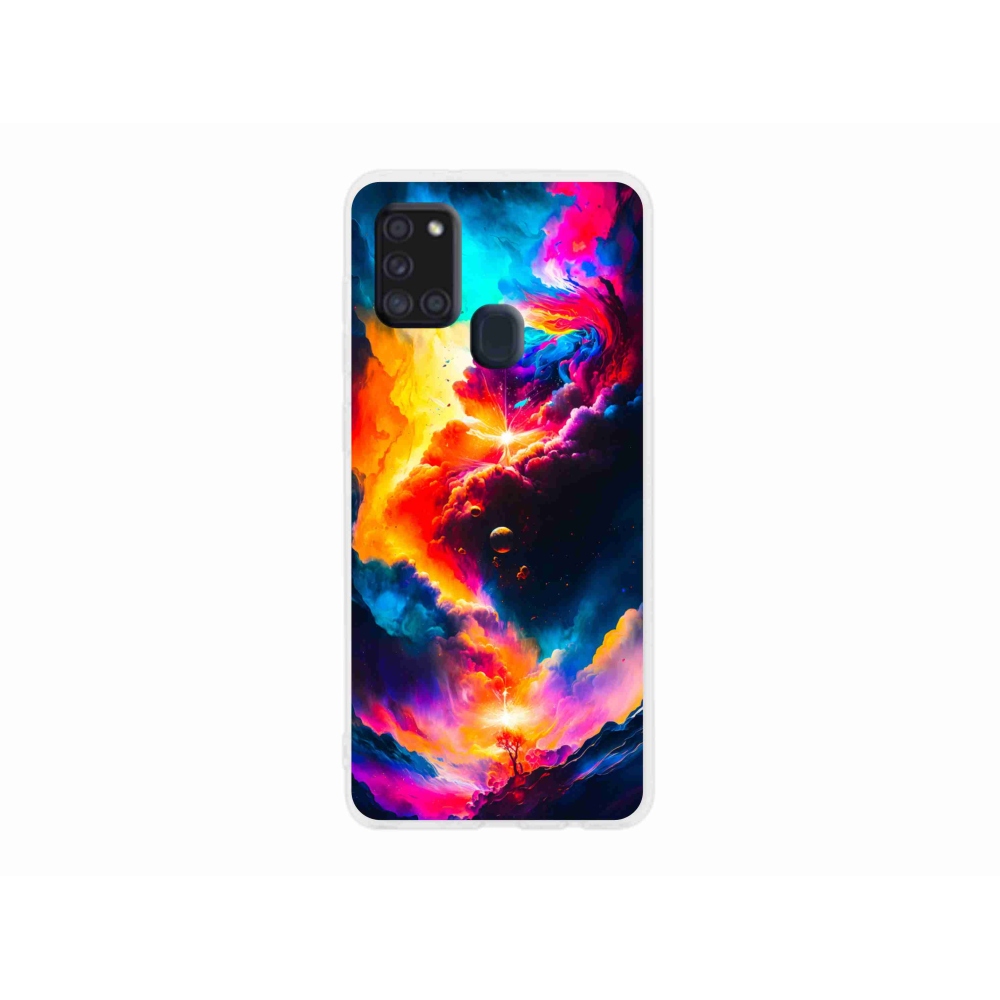 Gél borítás mmCase Samsung Galaxy A21s készülékhez - absztrakt motívum