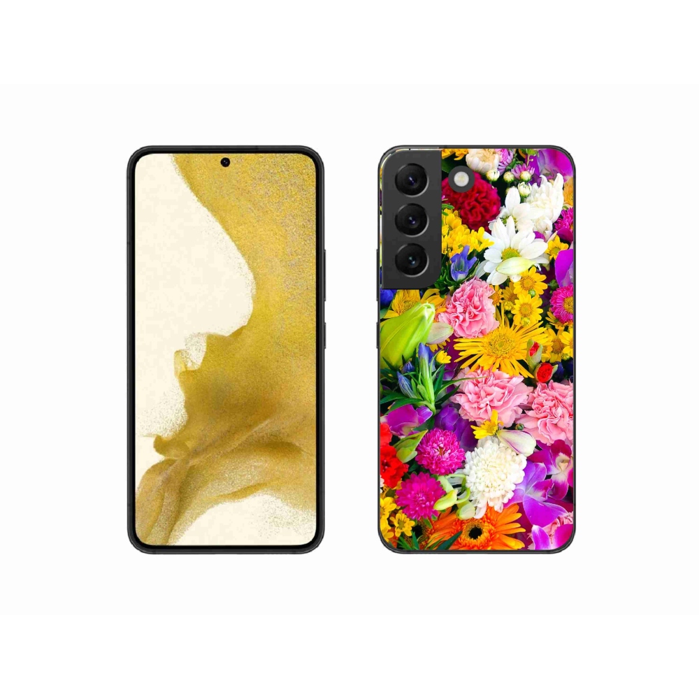 Gél védőhuzat mmCase Samsung Galaxy S22 5G - virágok 12
