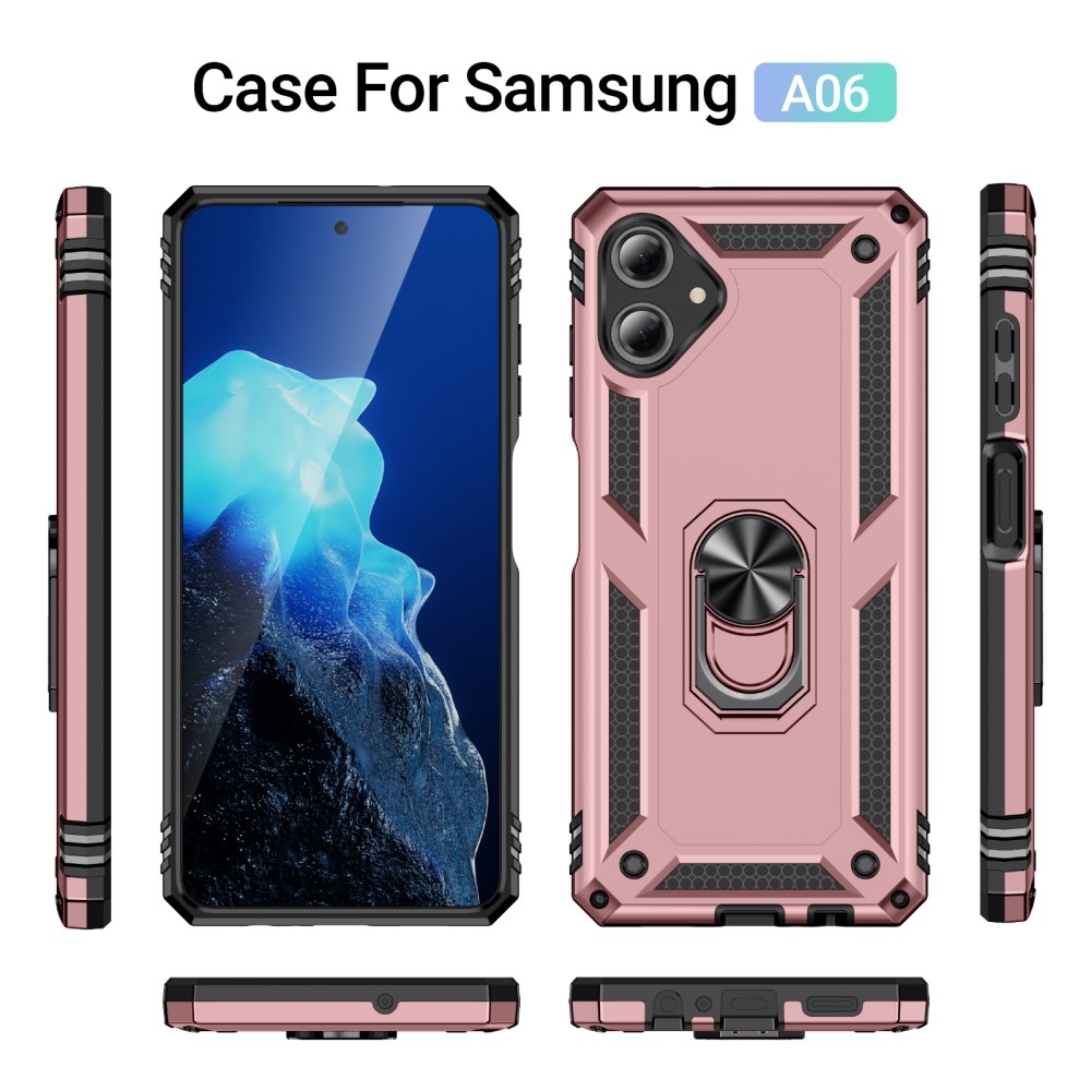 Gyűrűk tartós borítója Samsung Galaxy A06 4G - rózsaarany