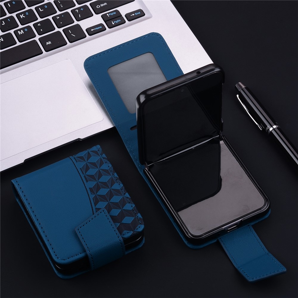 Gridy könyvtáska Samsung Galaxy Z Flip7 5G - kék