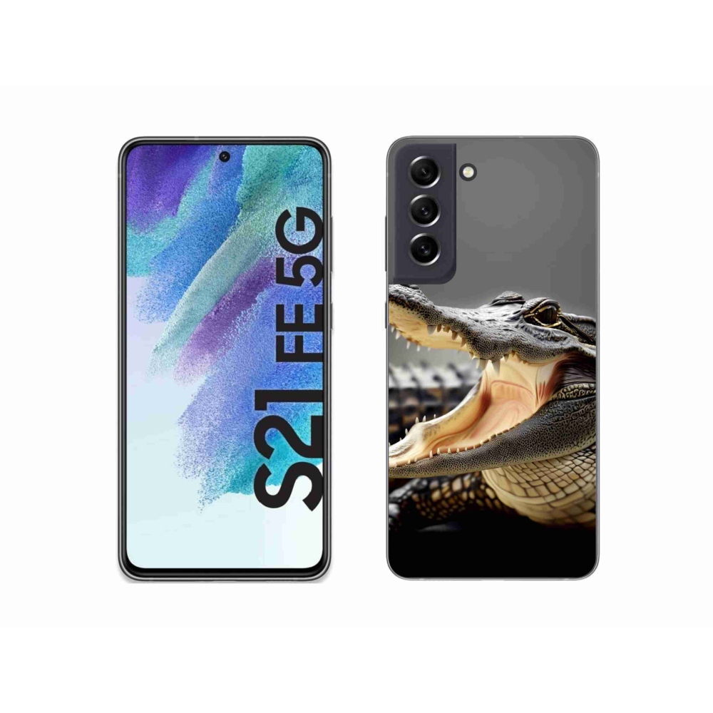 Zselés borítás mmCase Samsung Galaxy S21 FE 5G - krokodil