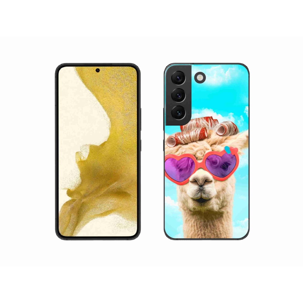 Zselés borítás mmCase Samsung Galaxy S22 5G - szemüveges láma