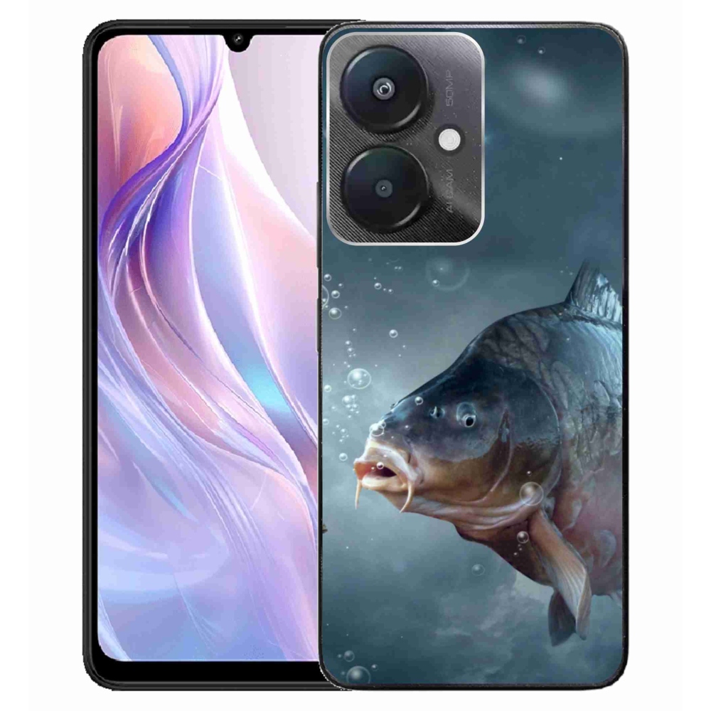 Gél borító mmCase a Xiaomi Redmi 13C 5G számára - ponty és buborékok