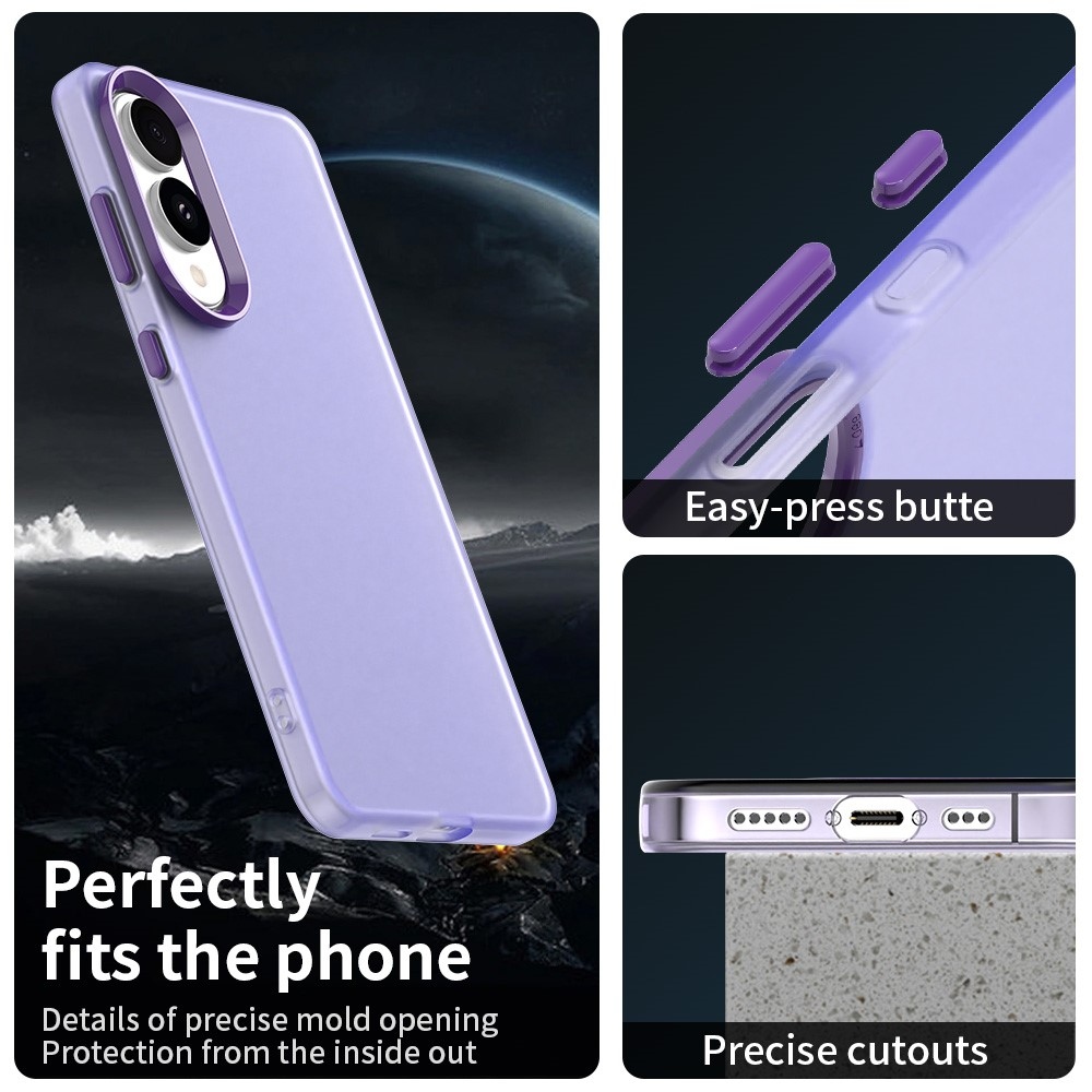 Candys matt zselés tok Samsung Galaxy S25 Edge készülékhez - lila