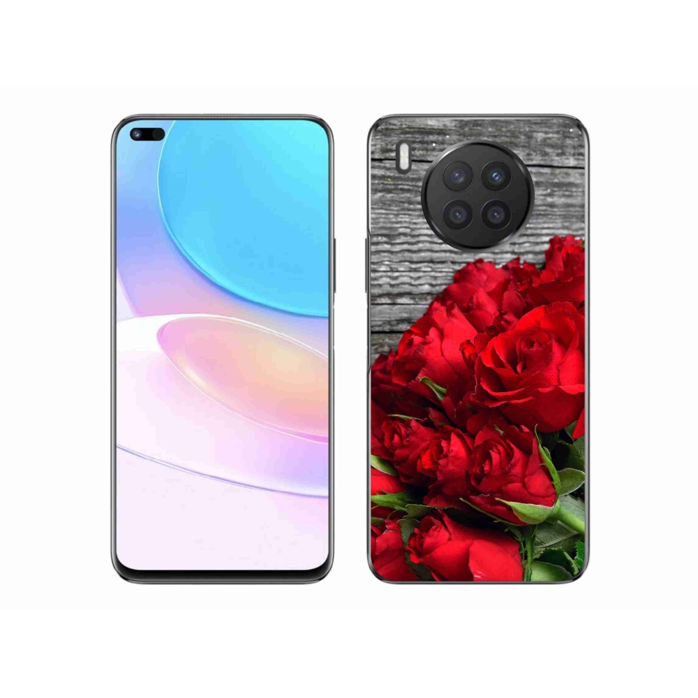 Zselés borítás mmCase a Honor 50 Lite készülékhez - piros rózsa