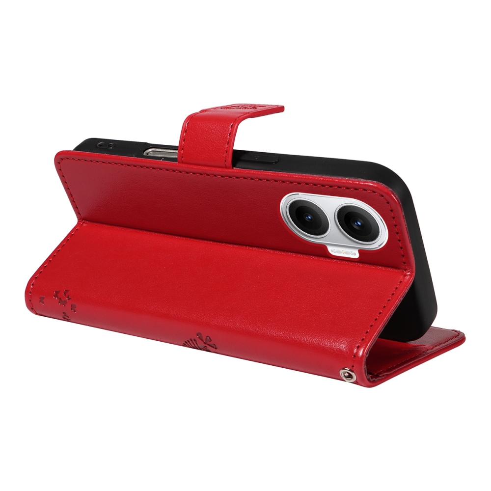 Fák könyv tokja Xiaomi Poco F7 5G - piros