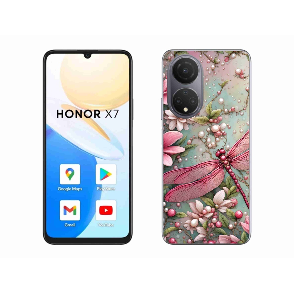 Zselés borítás mmCase a Honor X7-hez - szitakötő