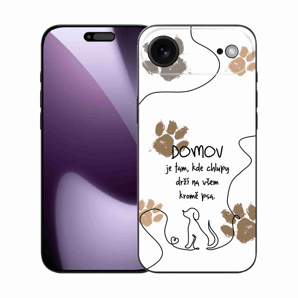 Gél borítás mmCase iPhone 17 Air készülékhez - kutya motívum fehér háttérrel