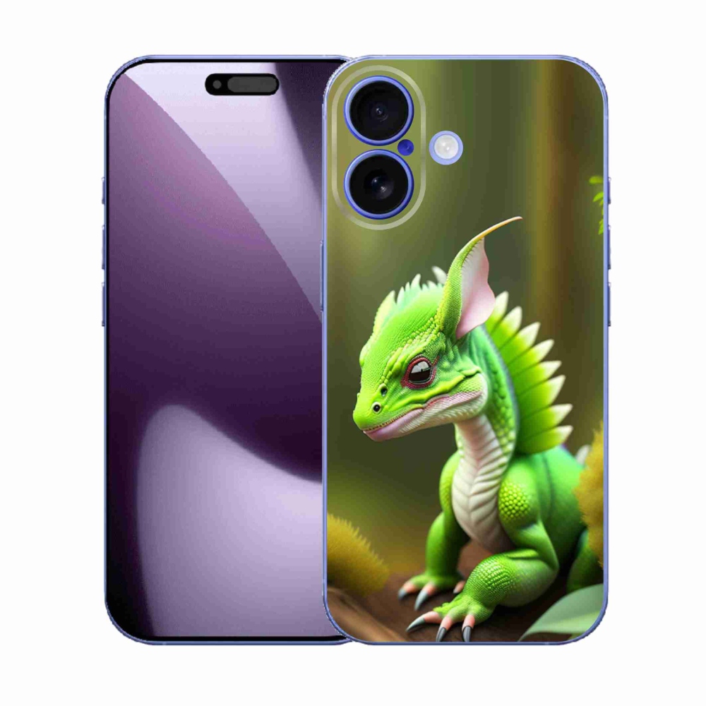 Zselés borítás mmCase iPhone 17 készülékhez - zöld sárkány