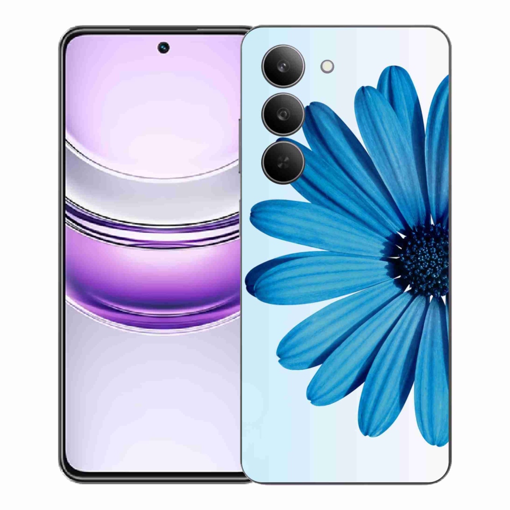 Zselés borító mmCase a Realme 14x 5G készülékhez - kék margaréta