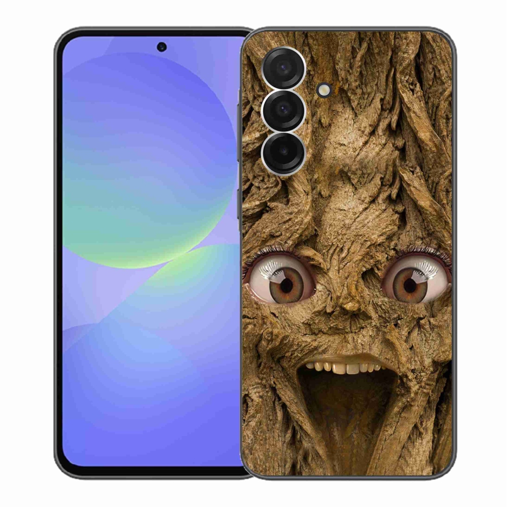 Gél borítás mmCase Samsung Galaxy A36 5G - vidám fa szemekkel