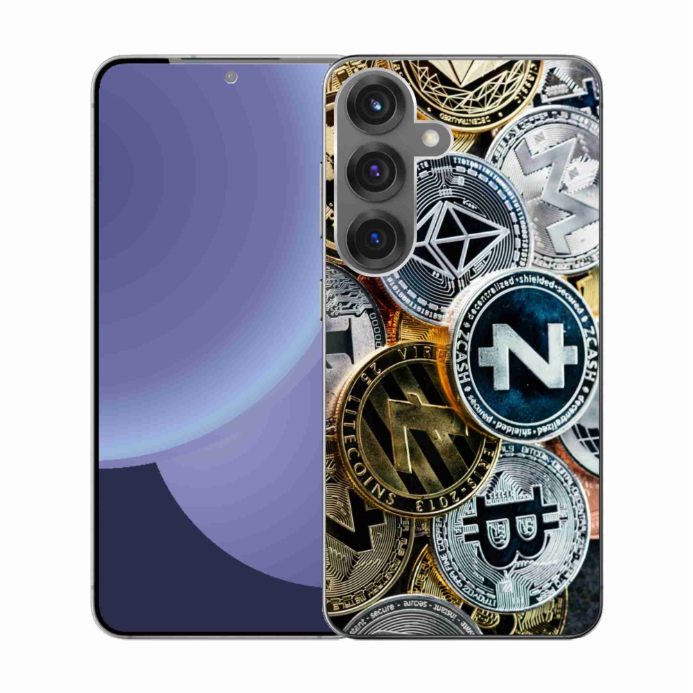 Gél borítás mmCase Samsung Galaxy S25 készülékhez - kriptovaluták
