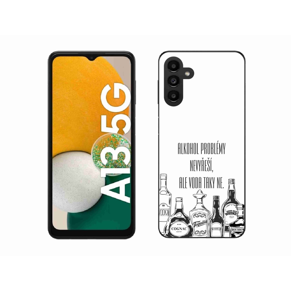 Gél borító mmCase Samsung Galaxy A13 5G - vicces szöveg fehér háttérrel